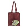 Image 1 : Fendi Brown Leather Logo Shopper Tote Bag