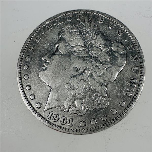 1901 Morgan Silver Dollar (VG+)