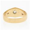 Image 7 : Men's Antique 18K TT Gold 0.42 ctw Old European Diamond Belcher Solitaire Ring