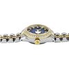 Image 5 : Rolex Ladies Quickset 18K Gold And Steel Blue Vignette Diamond Datejust Wristwat