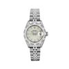 Image 2 : Rolex Ladies Stainless Steel Silver Index White Gold Pyramid Diamond Bezel Date