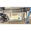 Image 3 : QUEST STAINLESS STEEL COMMERCIAL 2 TIER EQUIPMENT STAND 36"W X 25"D X 31"H *CONTENTS NOT INCLUDED*