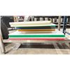 Image 2 : STACK OF ASSORTED COLORED COMMERCIAL CUTTING BOARDS LARGEST MEASURES- 24"L X 18"W