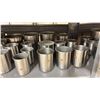 Image 2 : SHELF OF ASSORTED SIZE STAINLESS STEEL COMMERCIAL INSERTS