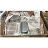 Image 2 : BOX OF ASSORTED WINE GLASSES & TABLE INSERTS