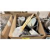 Image 2 : BOX OF ASSORTED COMMERCIAL KITCHENWARE INCLUDING COOKING UTENSILS & POTS