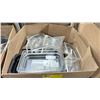 Image 2 : LARGE BOX OF ASSORTED STAINLESS STEEL/PLASTIC COMMERCIAL INSERTS