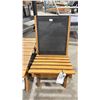 Image 2 : PATIOFLARE PF10078 TEAK WOOD/BLACK 3 PC OUTDOOR LAKESIDE LOUNGER SET *IN BOX*