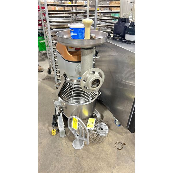SPAR 22HI 120V 60HZ COMMERCIAL ELECTRIC QUART MIXER WITH BOWL & 3 ATTACHMENTS