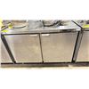 Image 3 : QUEST FRIDGE 120V STAINLESS STEEL COMMERCIAL 2 DOOR UNDERCOUNTER COOLER WITH DIGITAL DISPLAY
