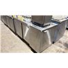 Image 2 : STAINLESS STEEL COMMERCIAL 3 DOOR END CAP STORAGE COUNTER 36"W X 28"D X 36"H