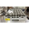 Image 1 : DISHTRAY OF 40 STAINLESS STEEL COMMERCIAL PEPPER GRINDERS *TRAY INCLUDED*