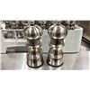 Image 2 : DISHTRAY OF 40 STAINLESS STEEL COMMERCIAL PEPPER GRINDERS *TRAY INCLUDED*