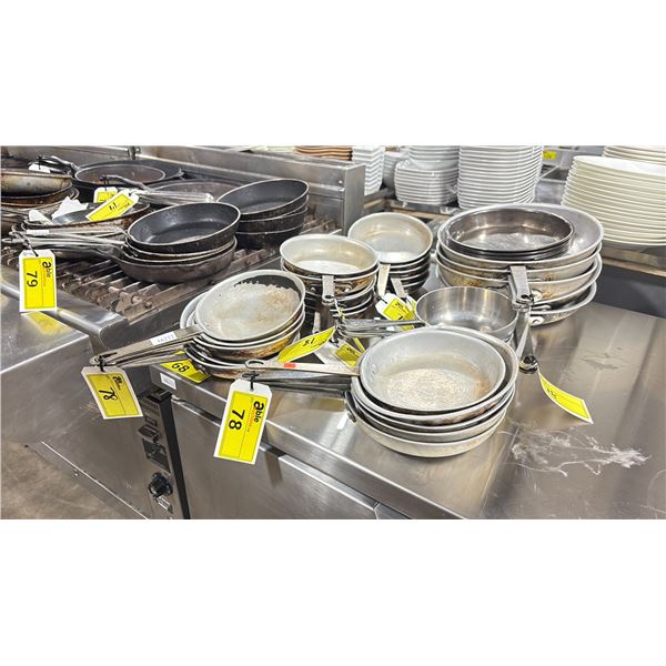 ASSORTED COMMERCIAL RESTAURANT FRYING PANS/PAELLA DISHES