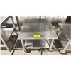 Image 2 : STAINLESS STEEL 2 TIER 24"W X 28"D X 21"H MOBILE COMMERCIAL EQUIPMENT STAND