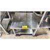 Image 2 : STAINLESS STEEL 2 TIER 24"W X 24"D X 18.5"H MOBILE COMMERCIAL EQUIPMENT STAND