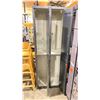 Image 2 : BLACK METAL 2 BAY 4 DOOR LOCKER SYSTEM 24"W X 15"D X 72"H
