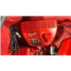 Image 8 : MILWAUKEE SOFT TOOL BAG OF ASSORTED ELECTRIC BATTERY CHARGERS / CORDLESS TOOLS & A