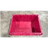 Image 3 : 50 COMMERCIAL STACKING RED HINGED LID STORAGE TOTES