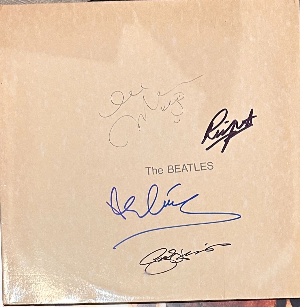 The Beatles Autographed Album All 4! White Album