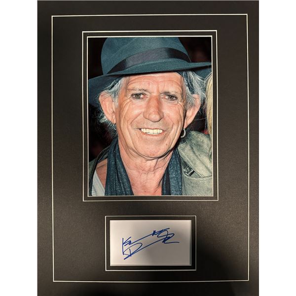 Keith Richards Autographed Display