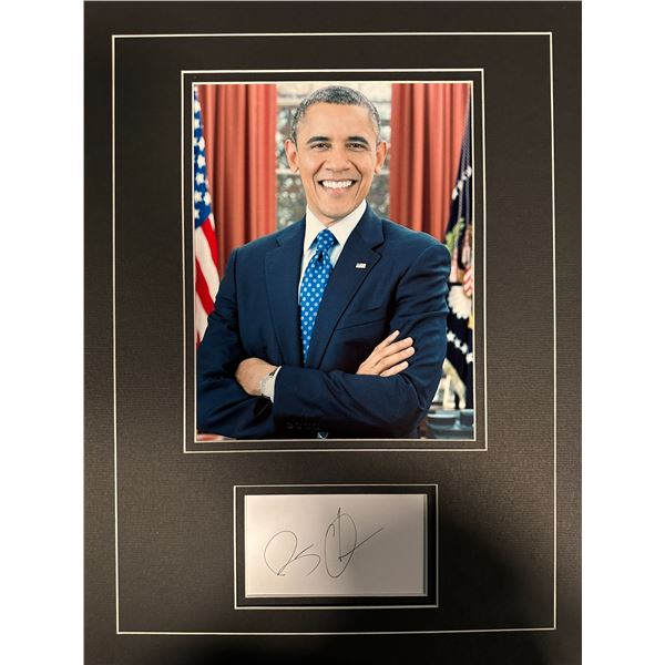 Obama Autographed Display