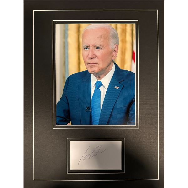 Joe Biden Autographed Display
