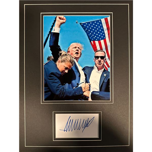 Donald Trump Autographed Display