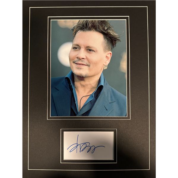 Johnny Depp Autographed Display