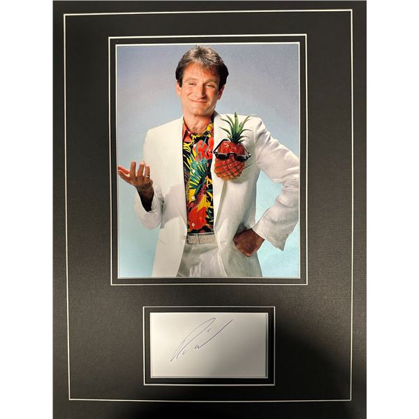 Robin Williams Autographed Display