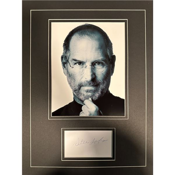 Steve Jobs Autographed Display