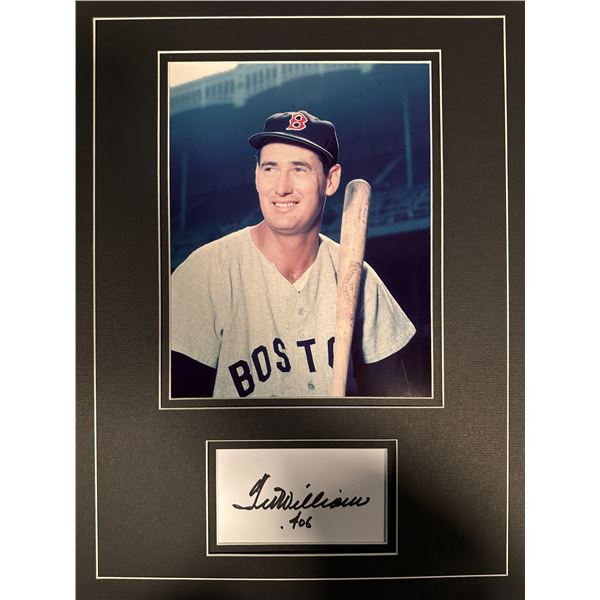 Ted Williams Autographed DISPLAY