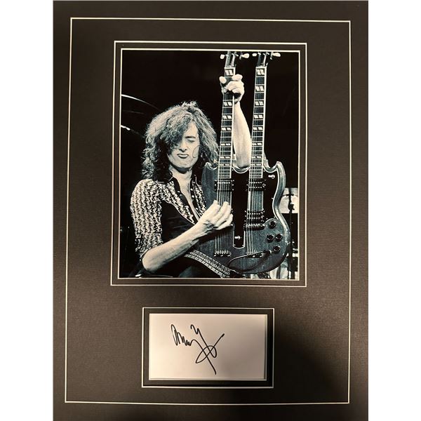 Jimmy Page Autographed Display