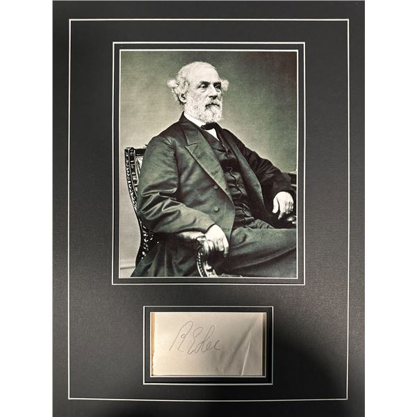 Robert E Lee Autographed Display