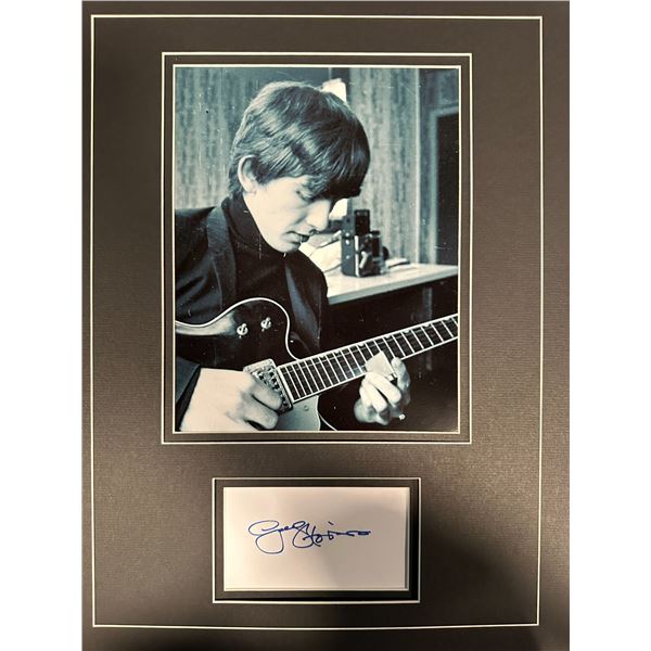George Harrison Autographed Display