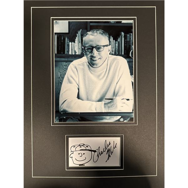 Charles Schulz Autographed DISPLAY