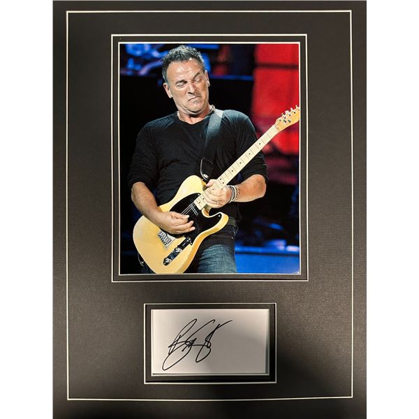 Bruce Springsteen AUTOGRAPHED Display