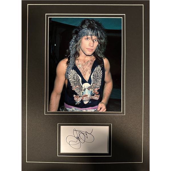John Bon Jovi Autographed Display