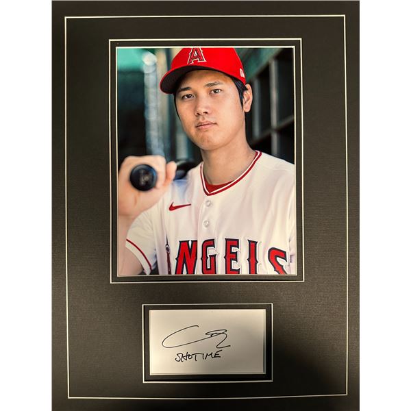 Shohei Ohtani Autographed Display