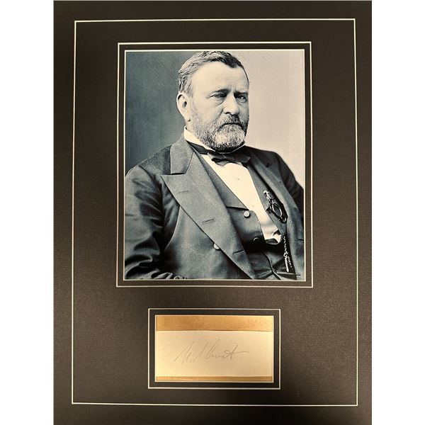 Ulysses S. Grant Autographed Display