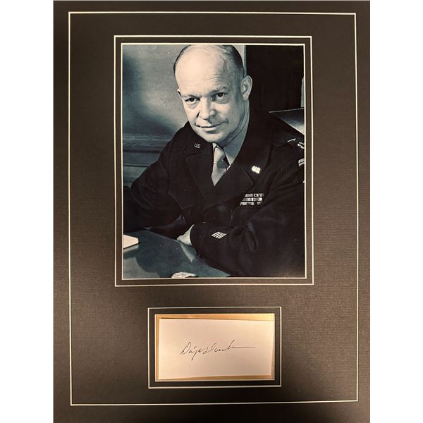 Dwight D.Eisenhower Autographed Display