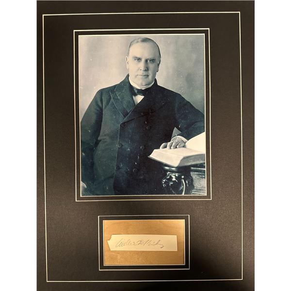 William McKinley Autographed Display