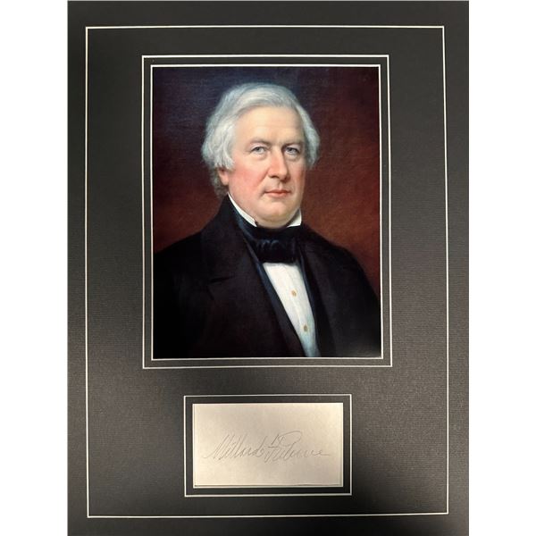 Millard Fillmore Autographed Display