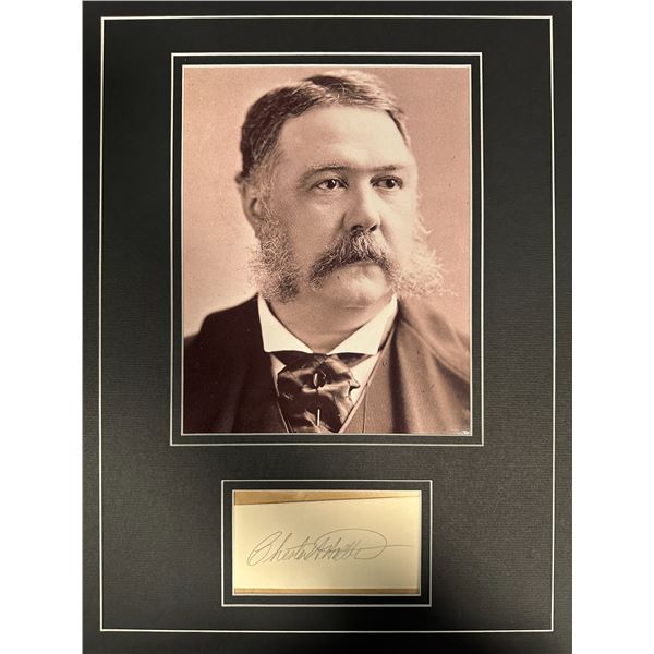 Chester Arthur Autographed DISPLAY