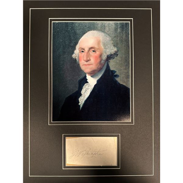 George Washington Autographed Display