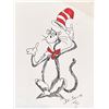 Image 1 : Dr.Seuss Autographed Cat in the Hat Sketch
