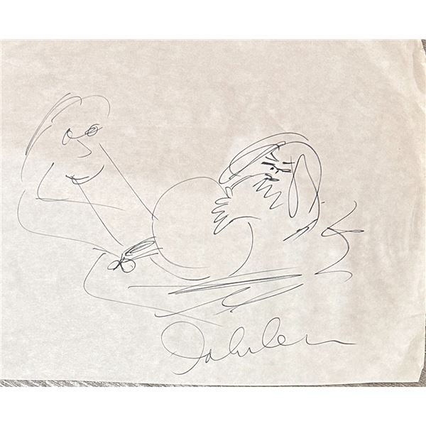 John Lennon Bag One Risque Sketch