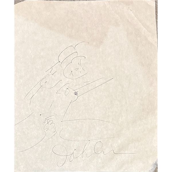 John Lennon Bag One Risque Sketch