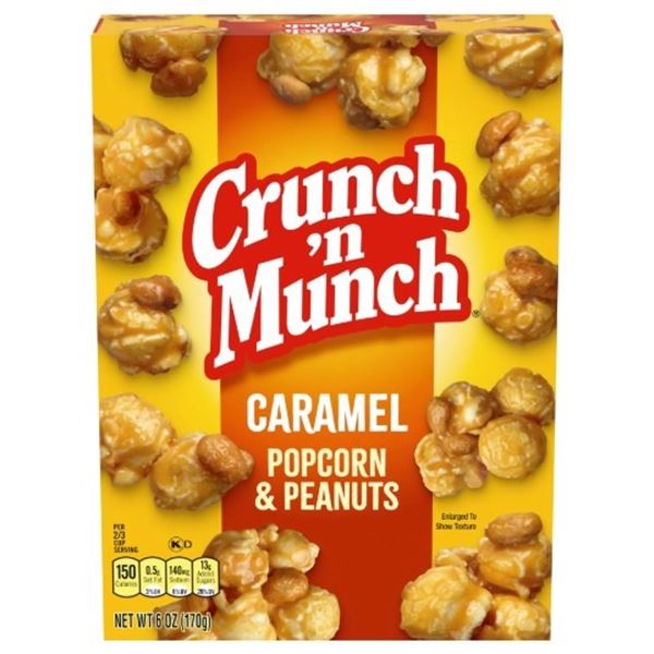 LOT OF 4 200G BOXES OF CRUNCH AND MUNCH CARAMEL