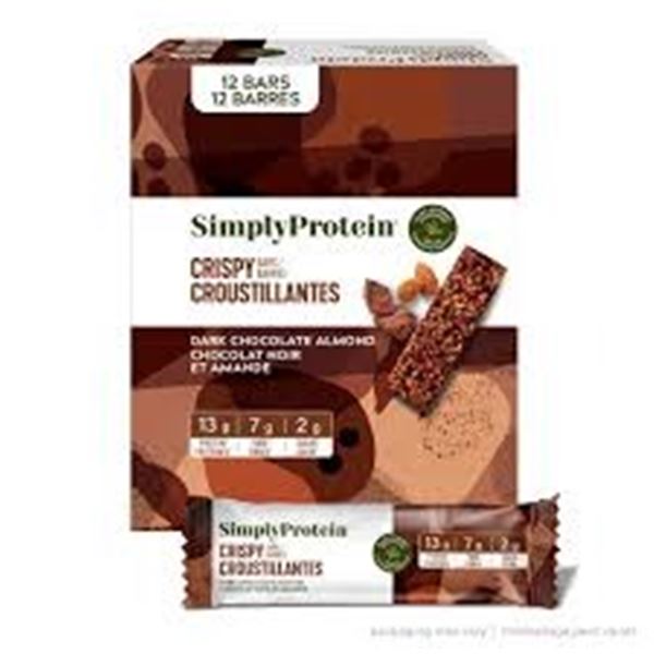 NEW 3 X 480G SIMPLY PROTEIN DARK CHOCOLATE ALMOND